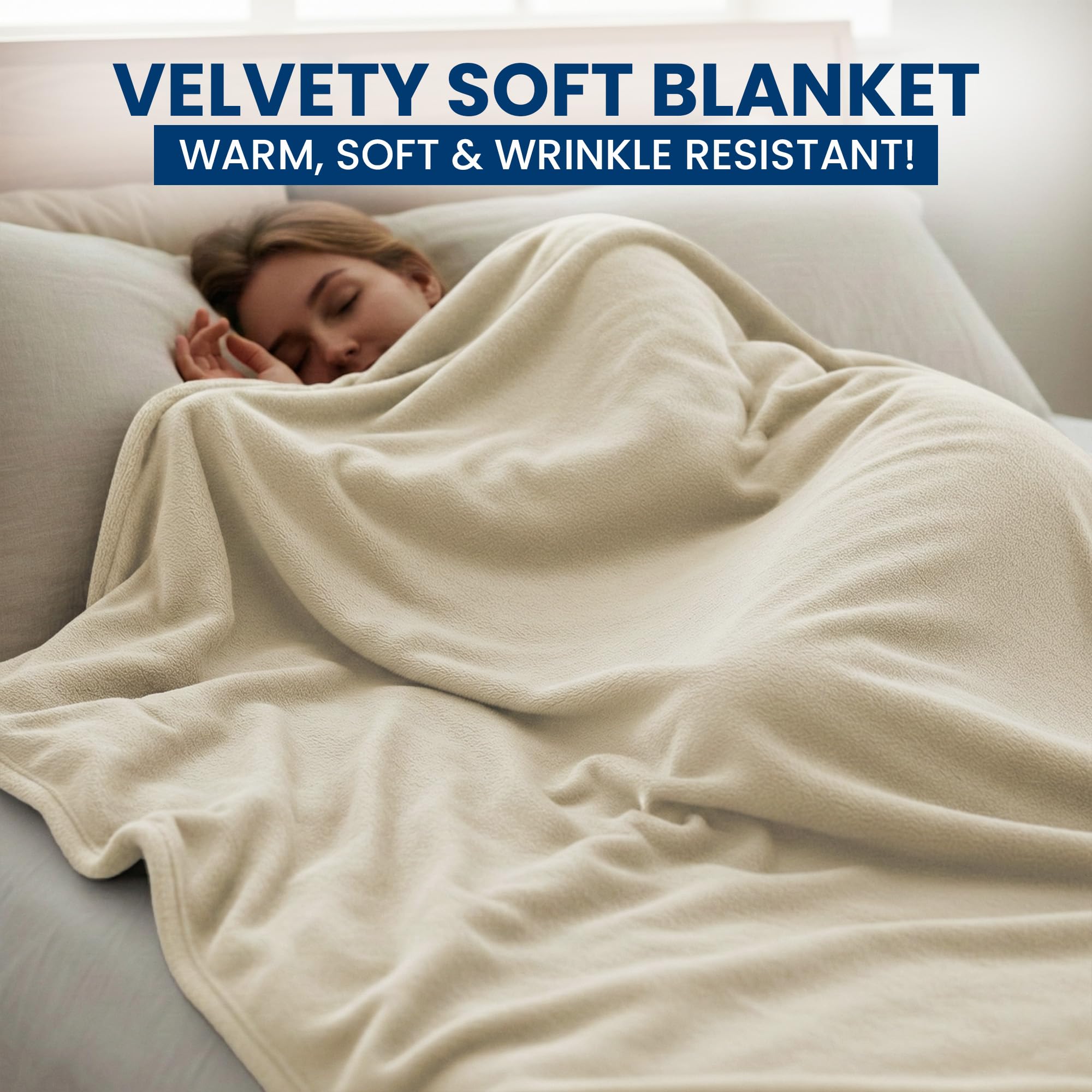 Amazon.com: Ryotei Twin Micro Fleece Soft Blanket 66x90 (Pack of